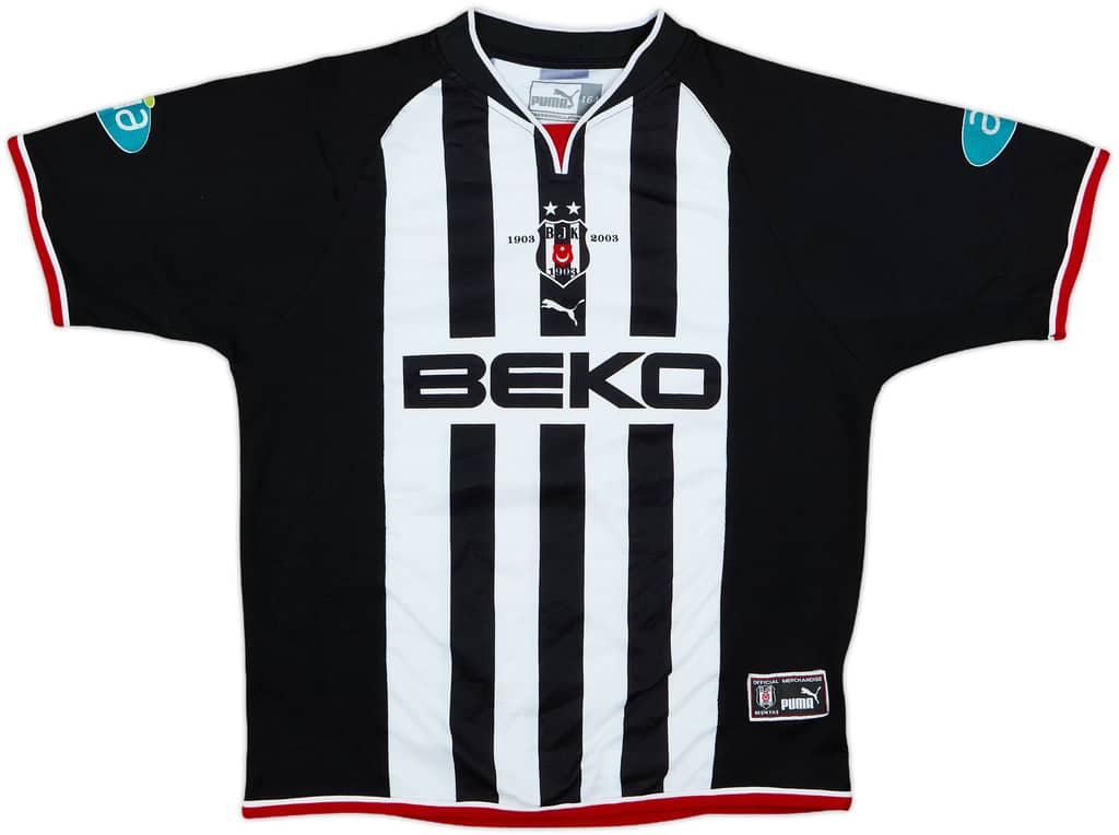 2002-03 Besiktas Away Shirt - 4/10 - (L.Boys)