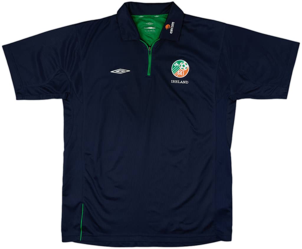 2002 Ireland Umbro 1/4 Zip Polo Shirt - 8/10 - (L)