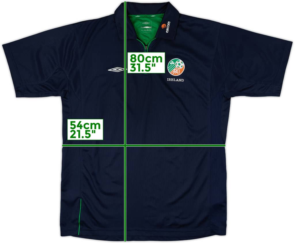 2002 Ireland Umbro 1/4 Zip Polo Shirt - 8/10 - (L)