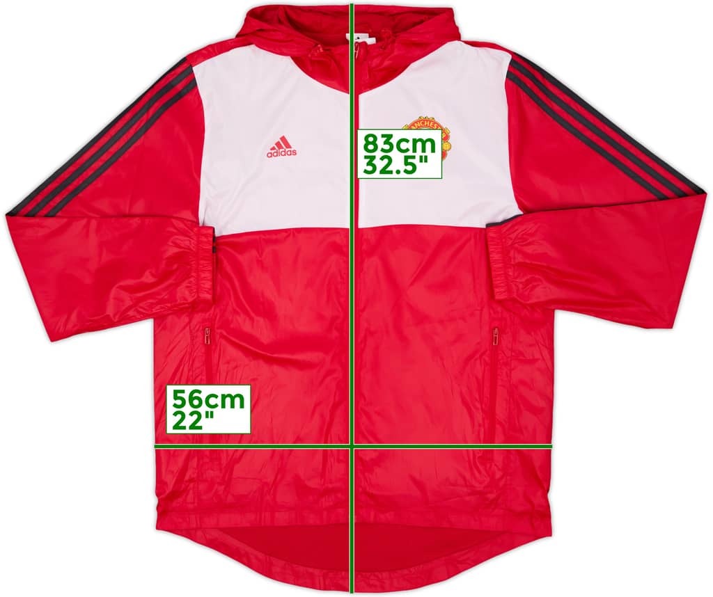 2017-18 Manchester United adidas Hooded Track Jacket - 8/10 - (M)