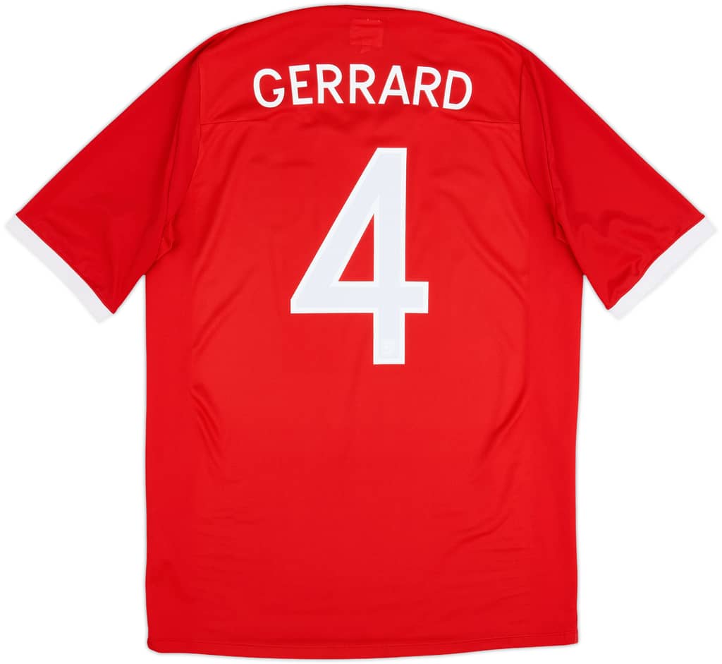 2010-11 England Away Shirt Gerrard #4