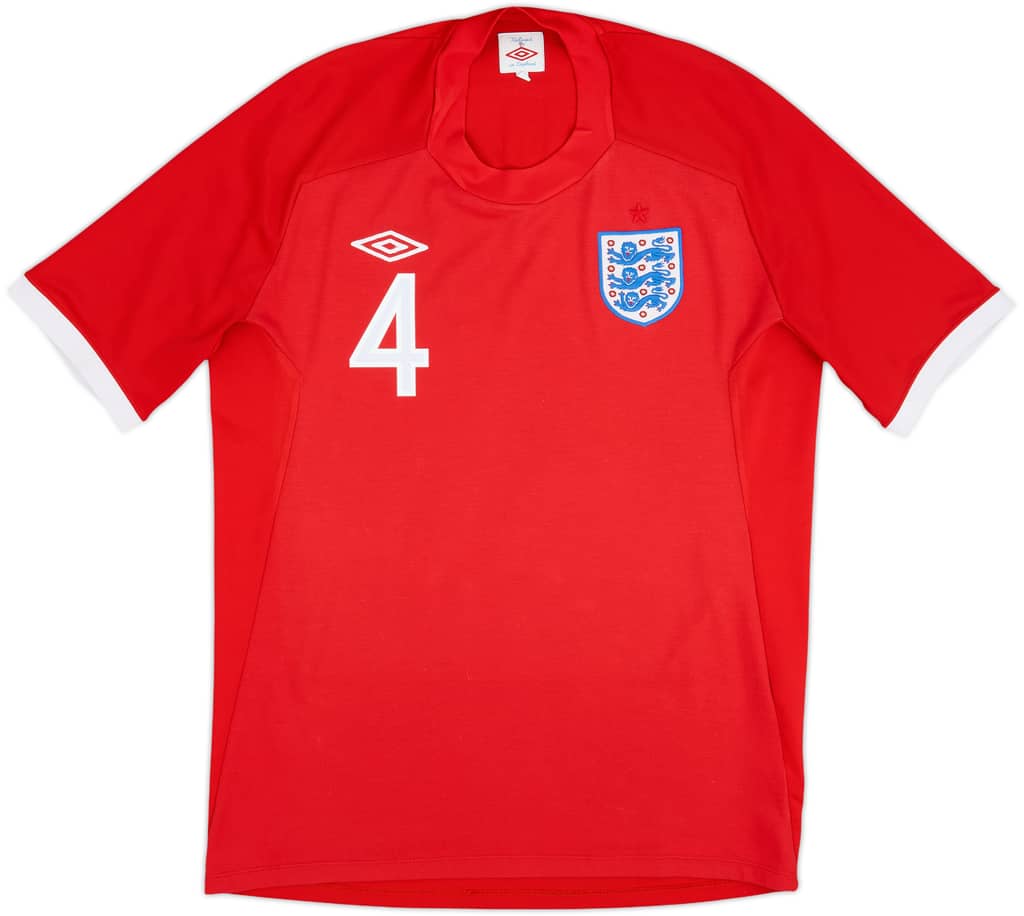 2010-11 England Away Shirt Gerrard #4