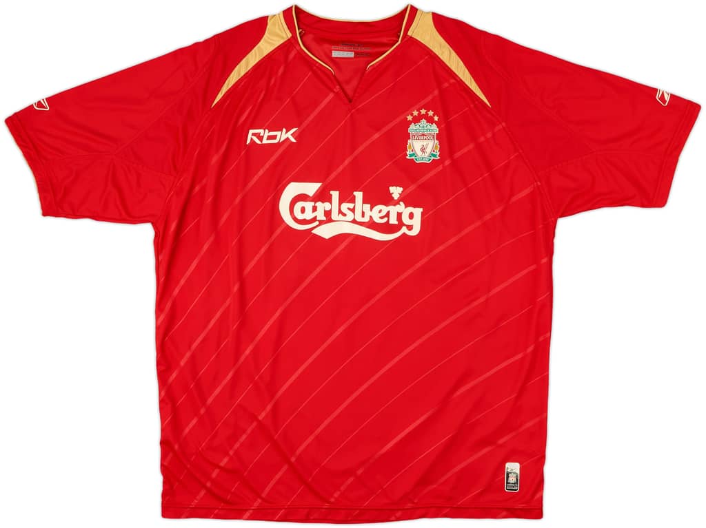 2005-06 Liverpool CL Home Shirt - 6/10 - (XL)