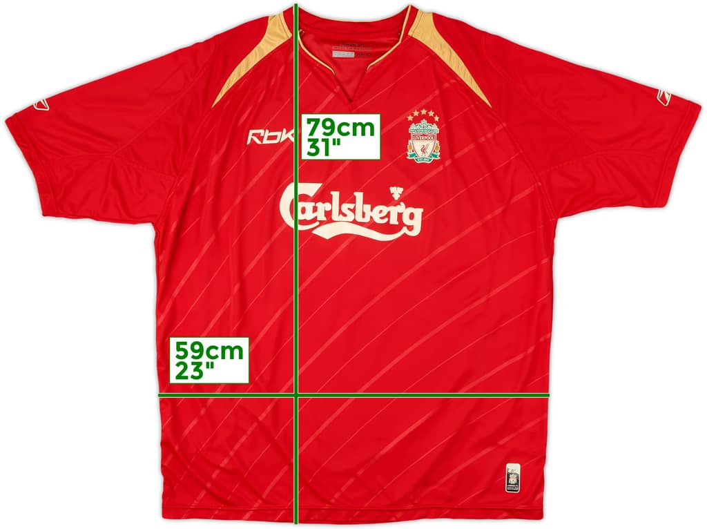 2005-06 Liverpool CL Home Shirt - 6/10 - (XL)