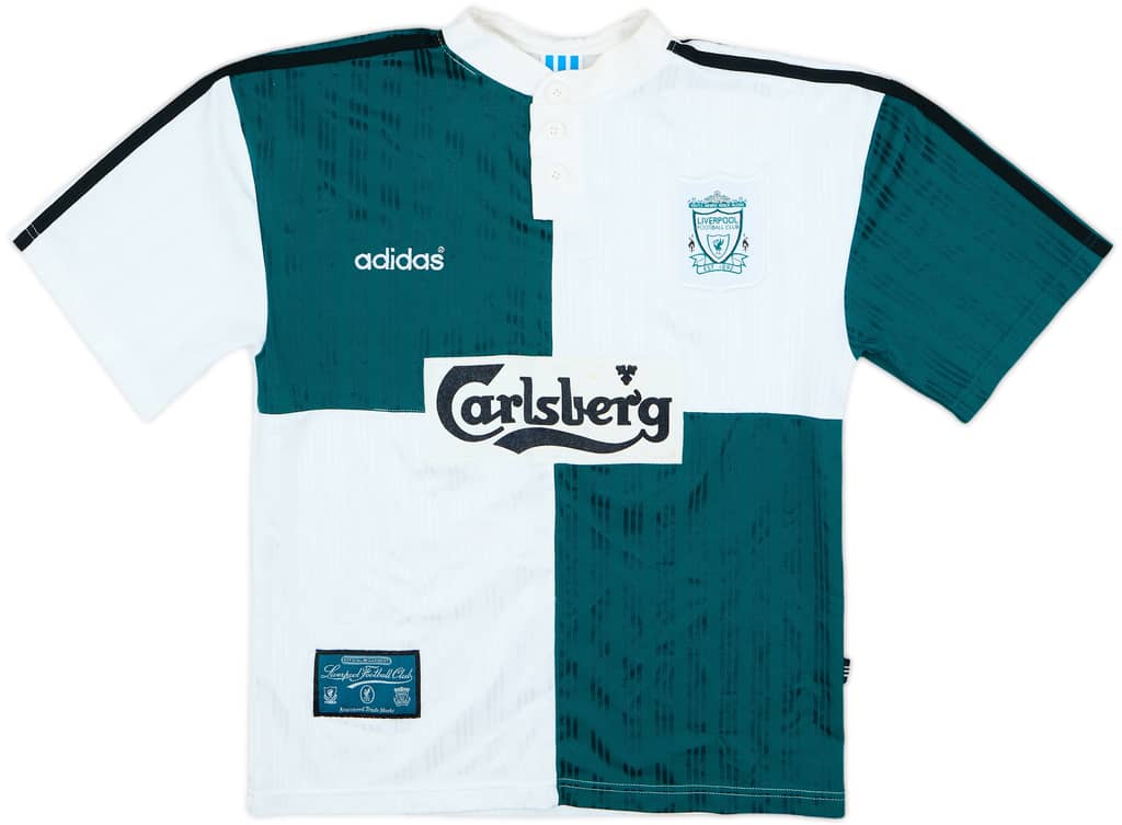 1995-96 Liverpool Away Shirt - 8/10 - (S.Boys)