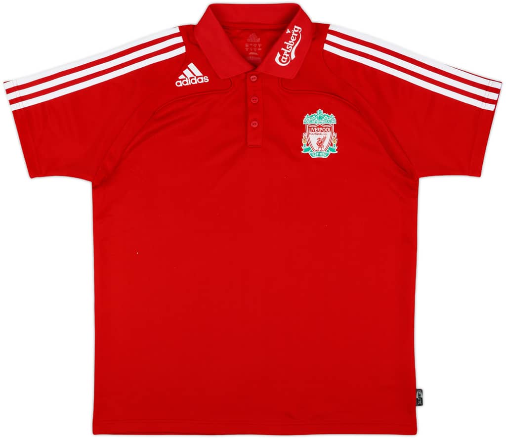 2008-09 Liverpool adidas Polo Shirt - 8/10 - (L)