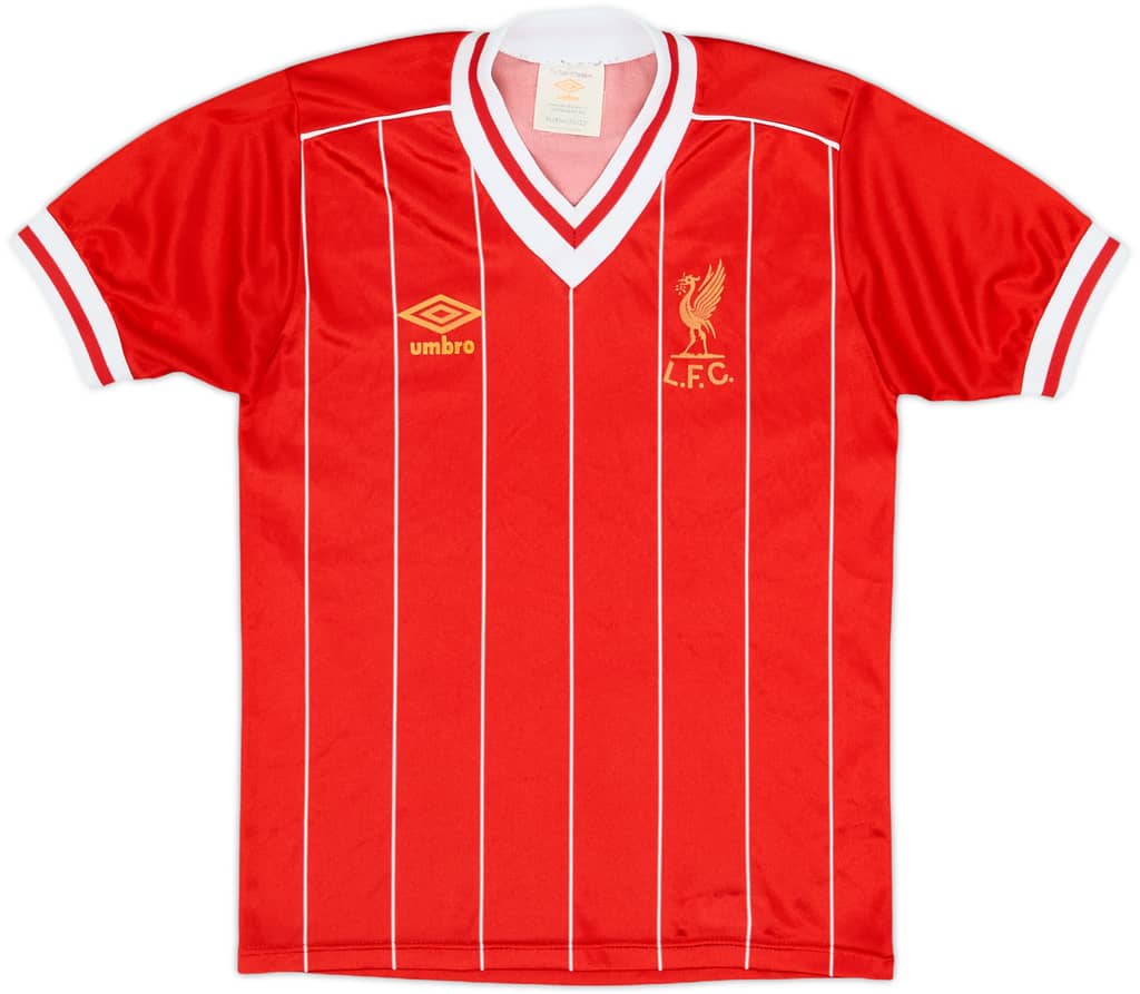 1982-85 Liverpool Home Shirt - 8/10 - (L.Boys)