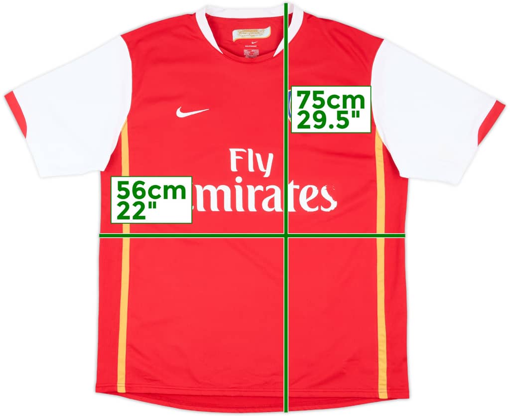 2006-08 Arsenal Home Shirt - 5/10 - (L)