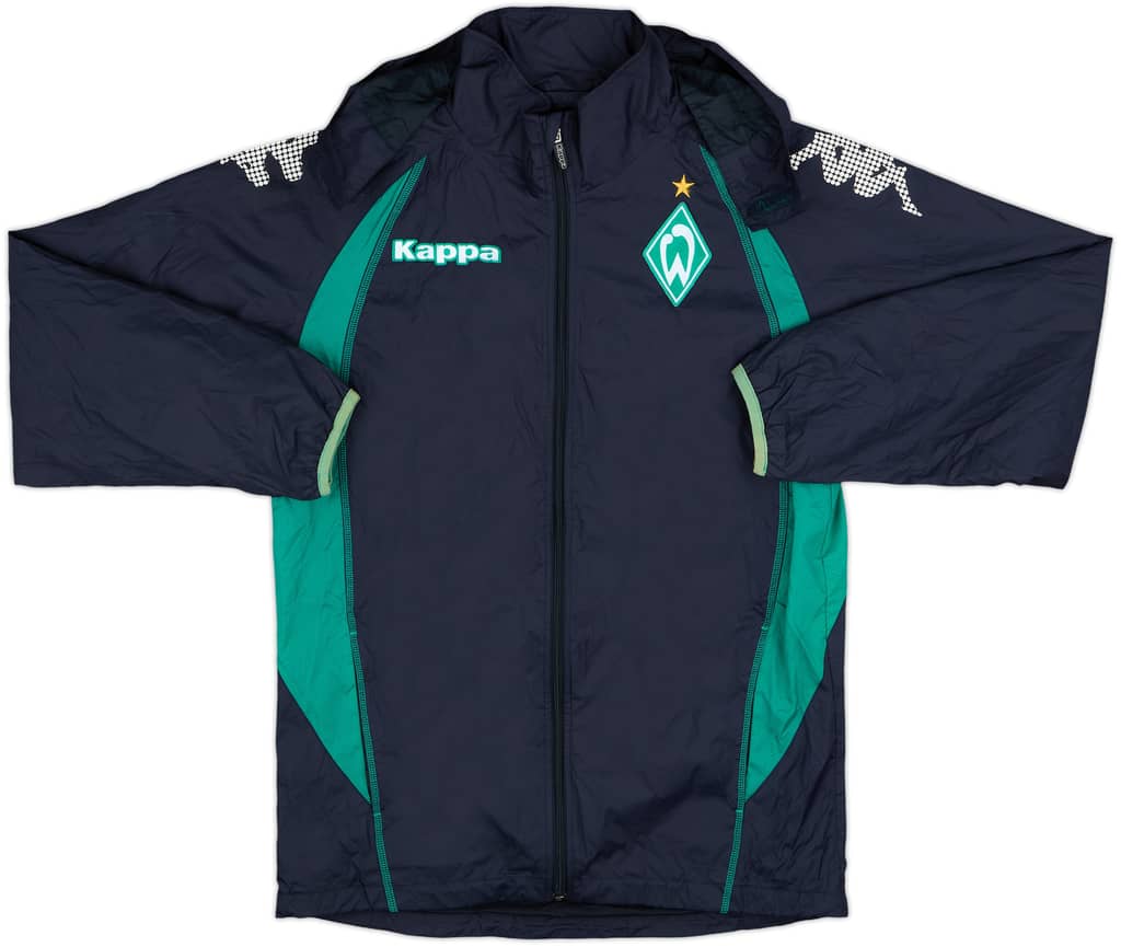 2008-09 Werder Bremen Kappa Hooded Rain Jacket - 8/10 - (XL.Boys)