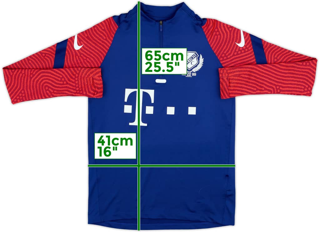 2020-21 Utrecht Nike 1/4 Zip Training Top - 8/10 - (L.Boys)