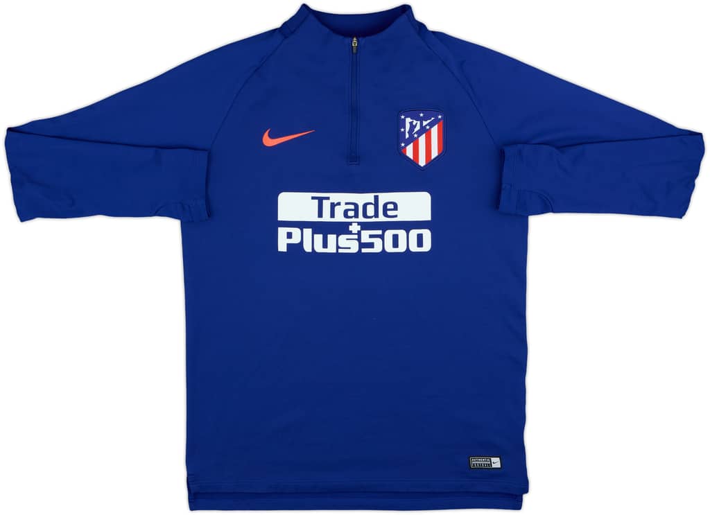 2018-19 Atletico Madrid Nike 1/4 Zip Training Top - 8/10 - (M)
