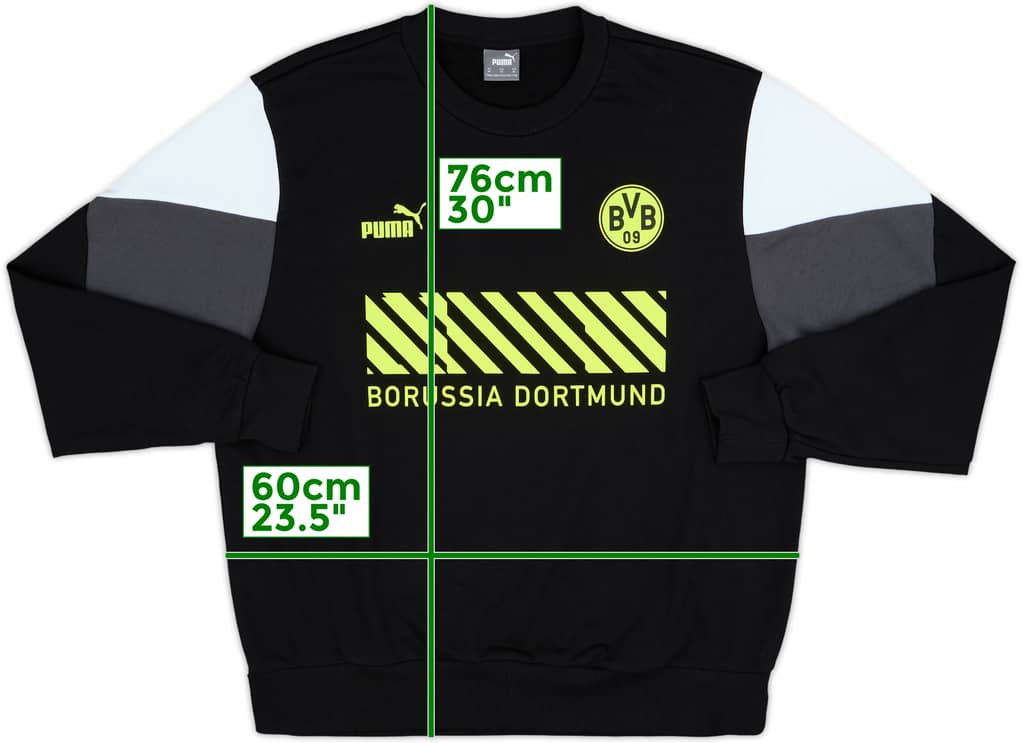2021-22 Borussia Dortmund Puma Sweat Top - 8/10 - (XL)