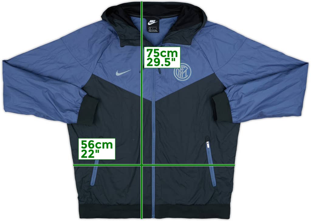 2018-19 Inter Milan Nike Hooded Track Jacket - 8/10 - (L)
