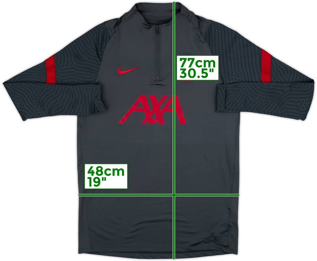 2020-21 Liverpool Nike 1/4 Zip Training Top - 8/10 - (M)