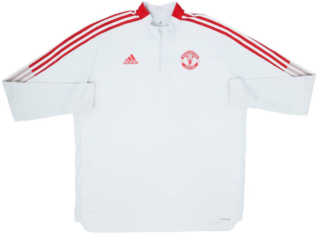 2021-22 Manchester United adidas 1/4 Zip Training Top - 7/10 - (XXL)
