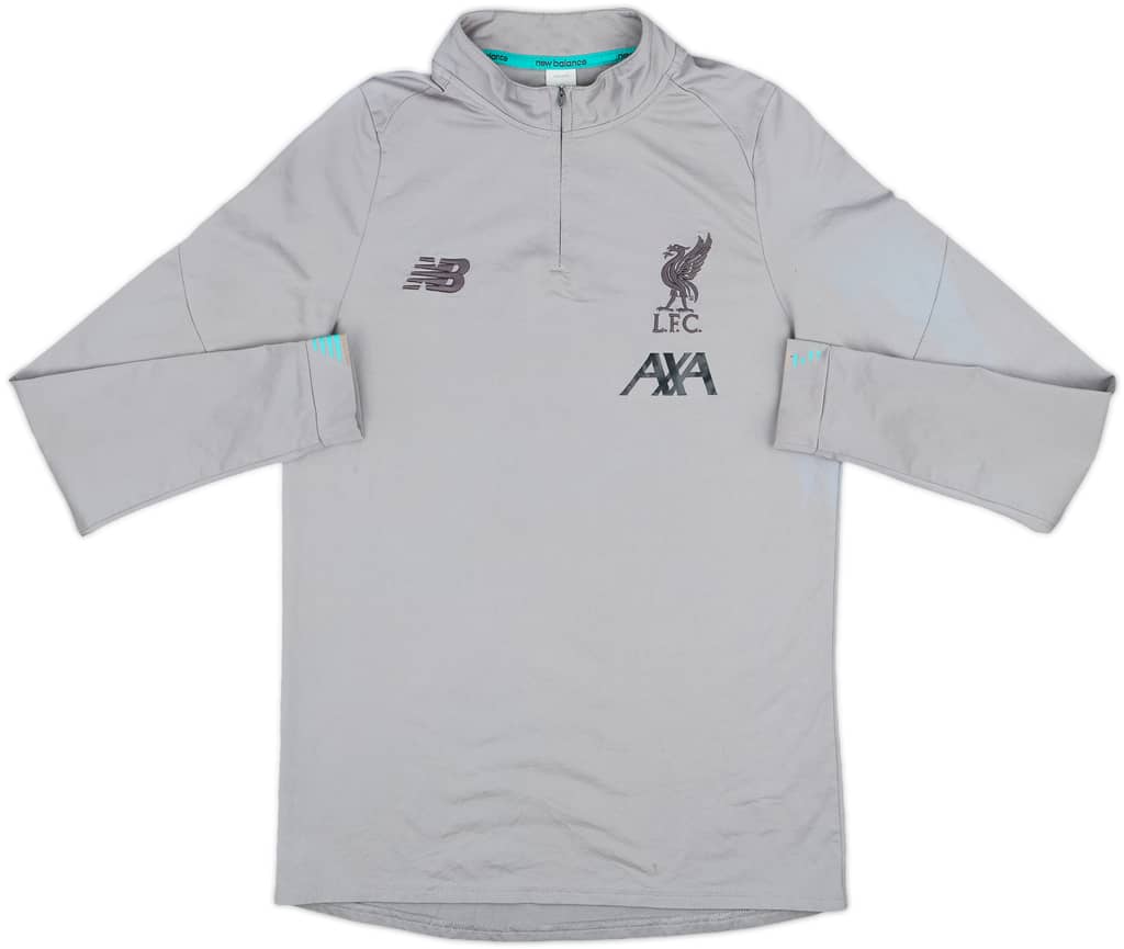 2019-20 Liverpool New Balance 1/4 Zip Training Top - 8/10 - (M.Boys)