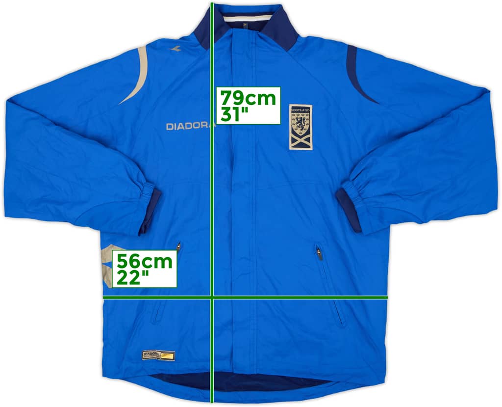 2006-08 Scotland Diadora Track Jacket - 8/10 - (S)