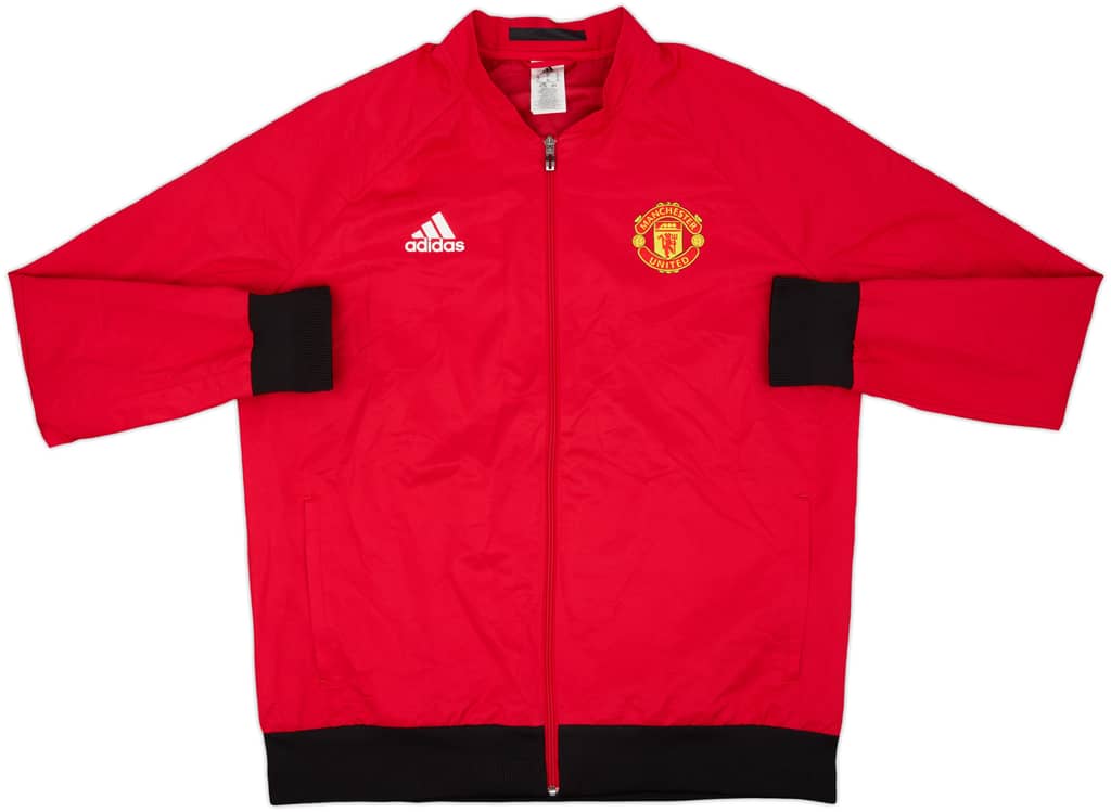 2015-16 Manchester United adidas Track Jacket - 8/10 - (XL)