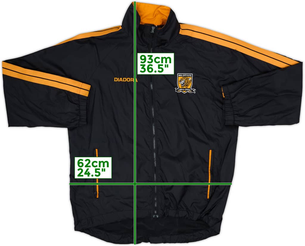 2004-05 Hull City Diadora Padded Bench Coat - 8/10 - (L)