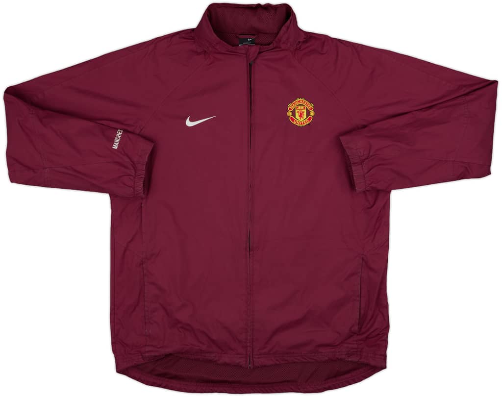 2004-05 Manchester United Nike Hooded Rain Jacket - 8/10 - (L)
