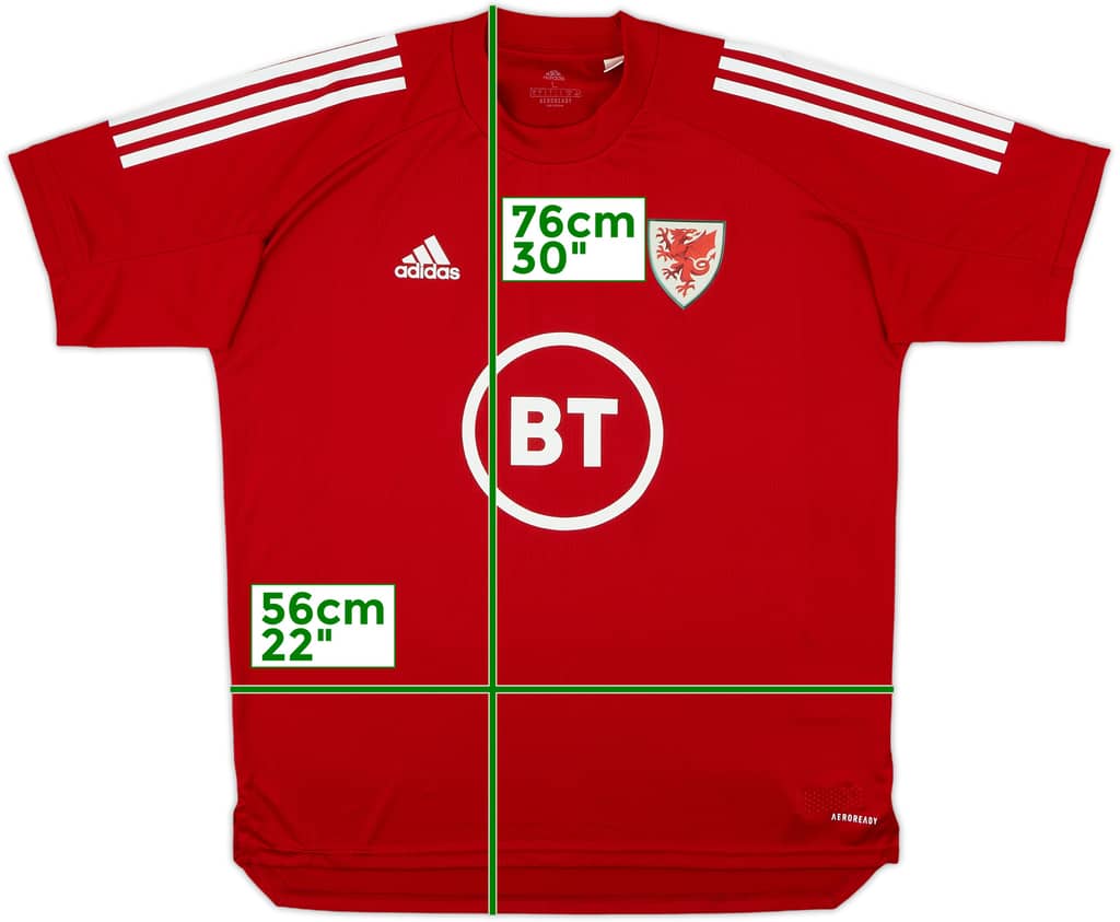 2020-21 Wales adidas Training Shirt - 8/10 - (L)