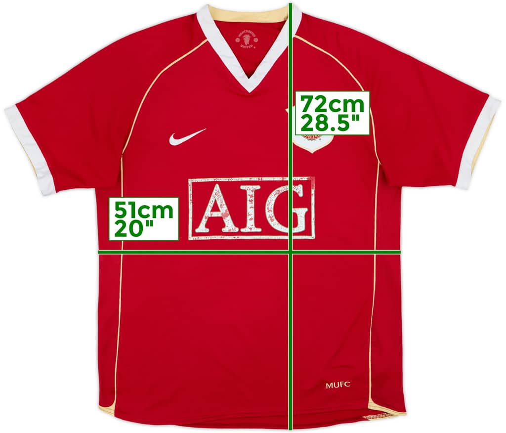 2006-07 Manchester United Home Shirt - 4/10 - (M)