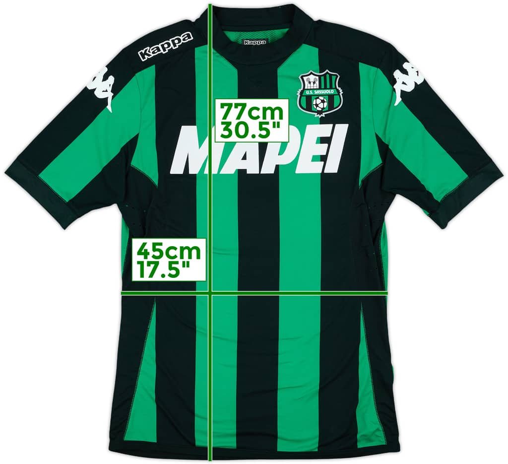 2015-16 Sassuolo Kappa Home Shirt - 7/10 - (XL)