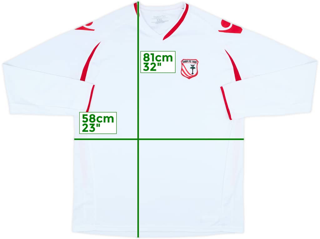 2010-11 Carpi Home L/S Shirt - 9/10 - (XXL)