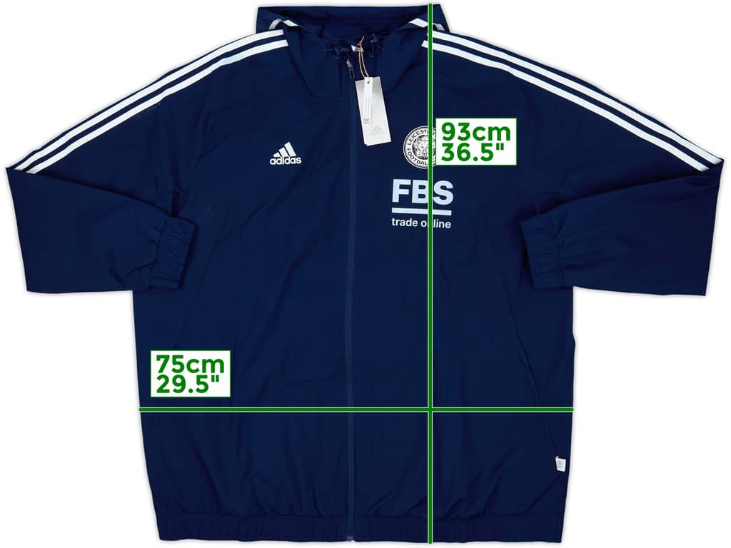 2022-23 Leicester adidas Hooded Rain Jacket (3XL)