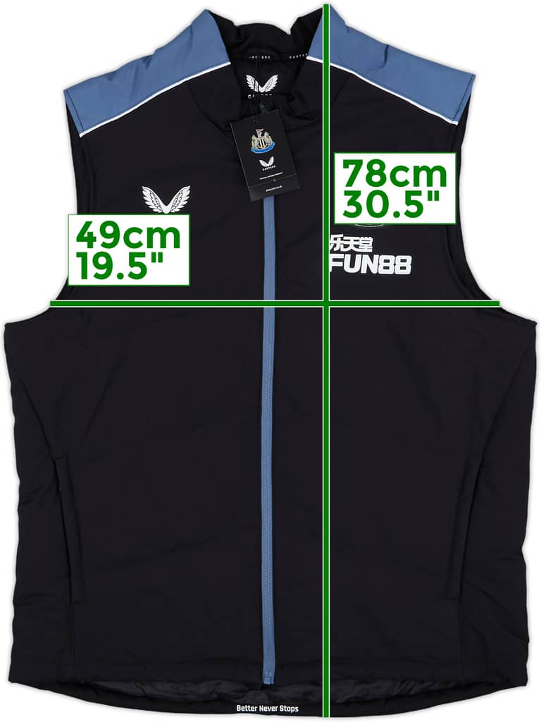 2021-22 Newcastle United Castore Padded Gilet (L)