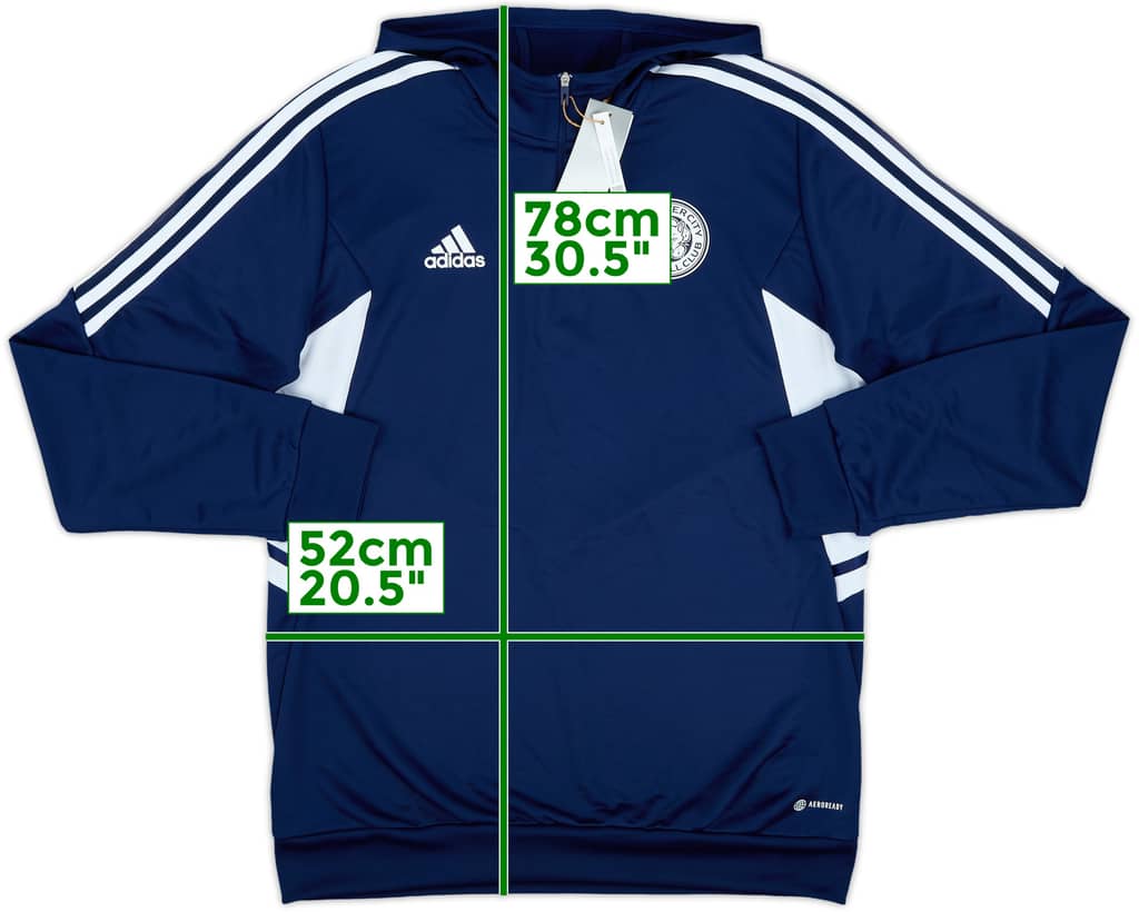 2022-23 Leicester adidas Hooded Sweat Top (L)