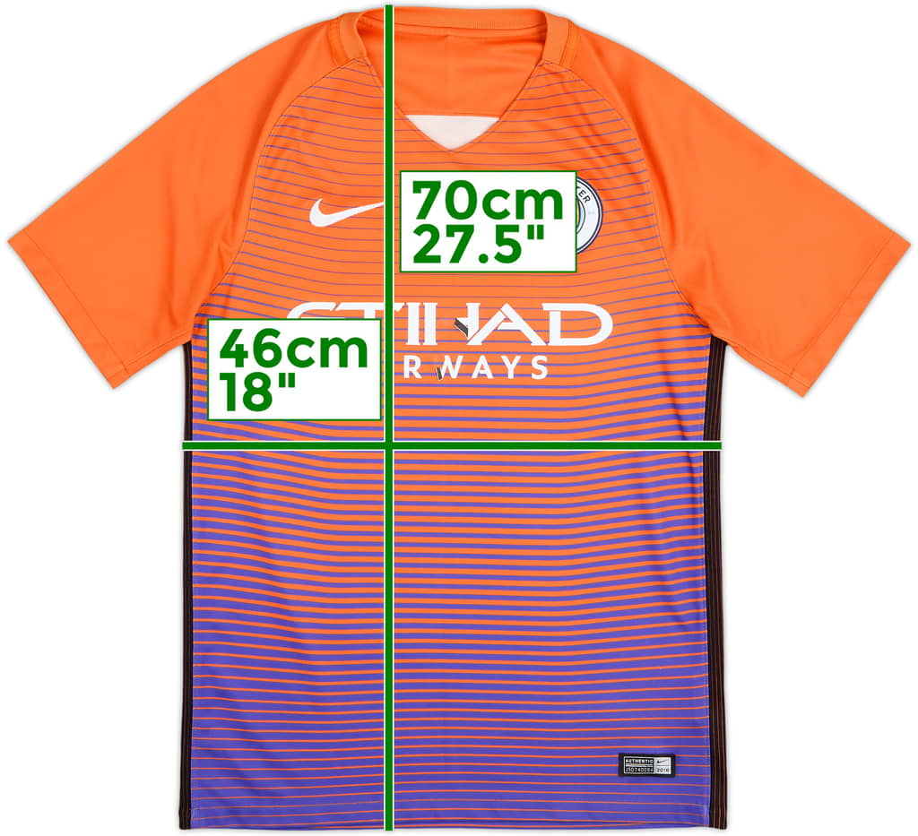 2016-17 Manchester City Third Shirt - 4/10 - (S)