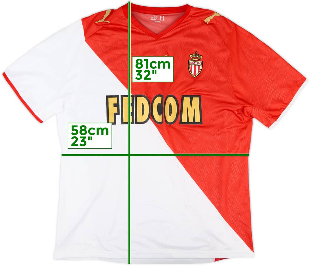2008-09 Monaco Home Shirt - 7/10 - (XL)