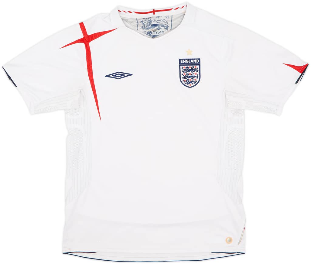 2005-07 England Home Shirt - 5/10 - (M)