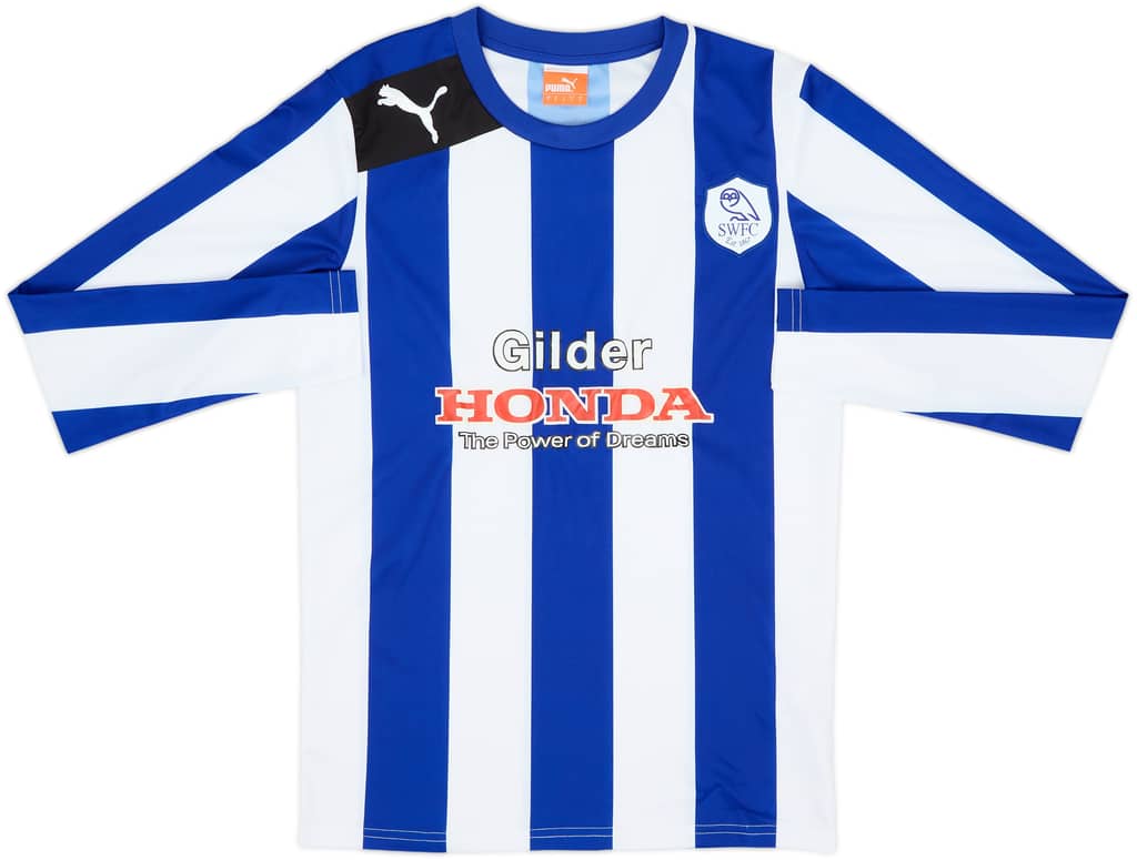 2012-13 Sheffield Wednesday Home L/S Shirt - 8/10 - (S)