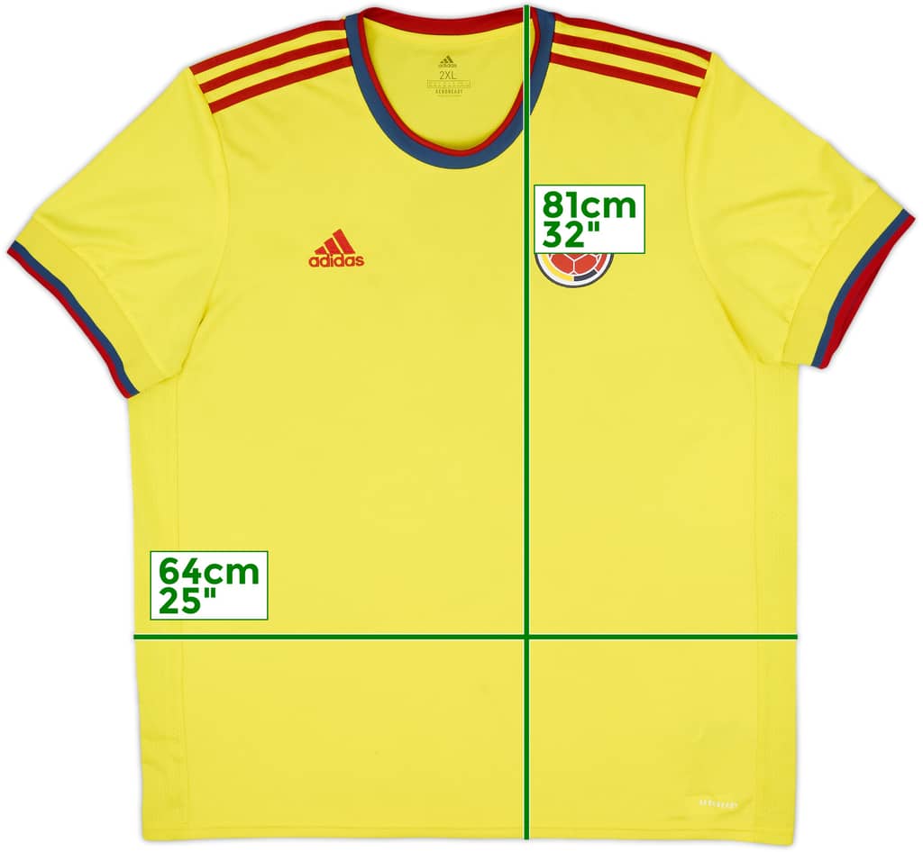 2020-22 Colombia Home Shirt - 8/10 - (XXL)