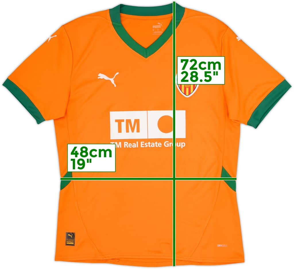 2024-25 Valencia Third Shirt - 8/10 - (M)