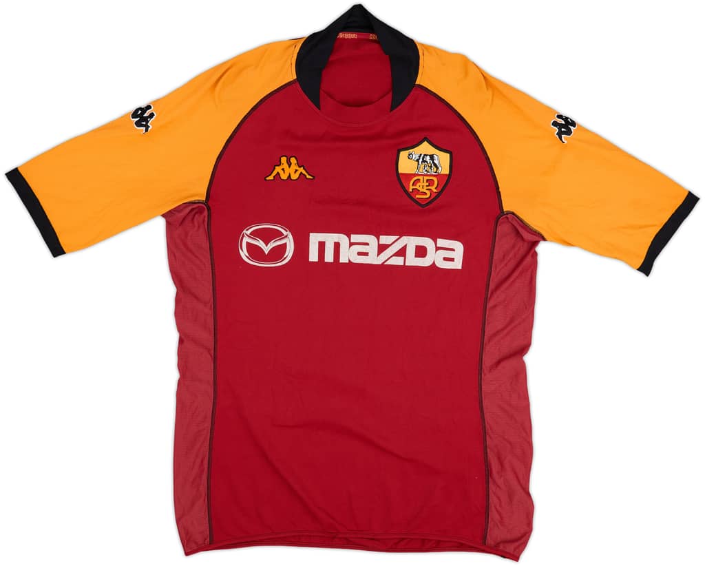 2002-03 Roma European Home Shirt - 6/10 - (XL)