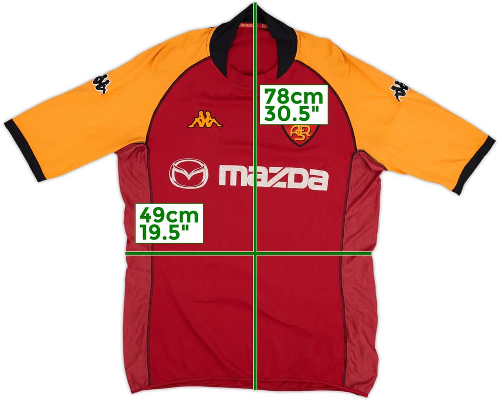 2002-03 Roma European Home Shirt - 6/10 - (XL)