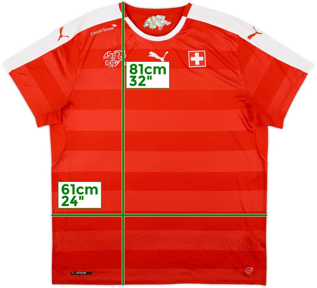 2016-17 Switzerland Home Shirt - 8/10 - (XXL)