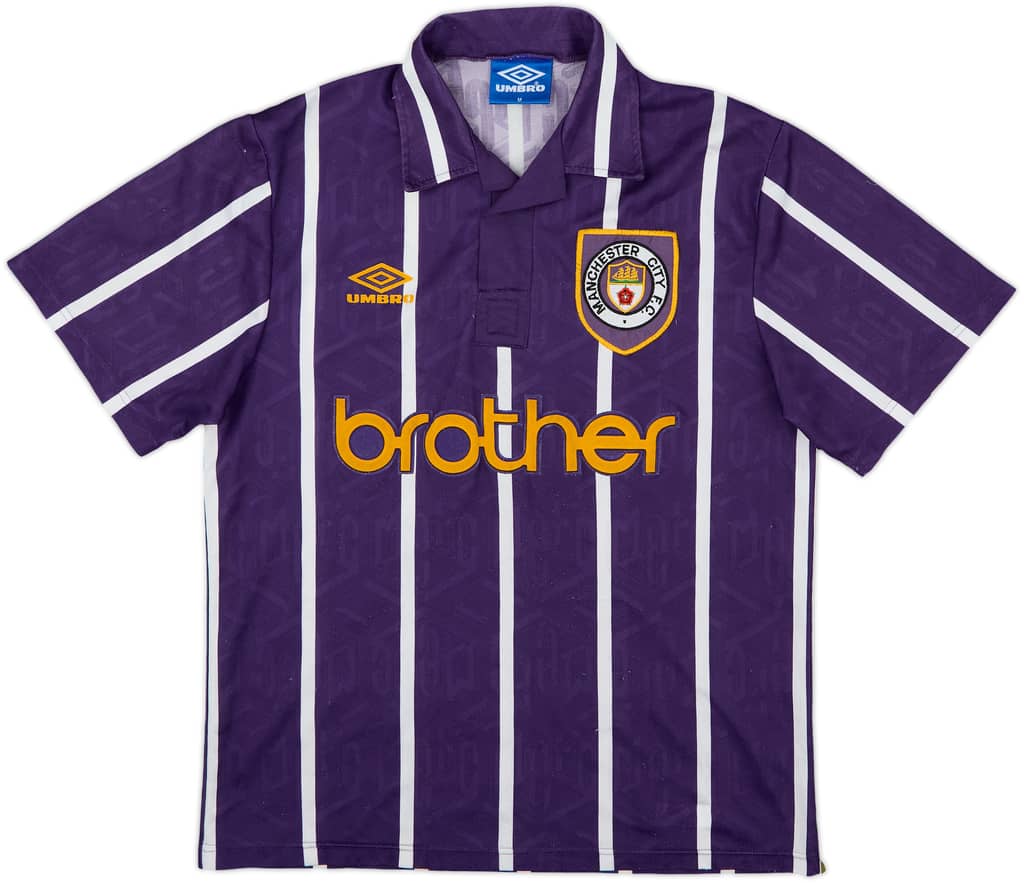 1992-94 Manchester City Away Shirt - 8/10 - (M)