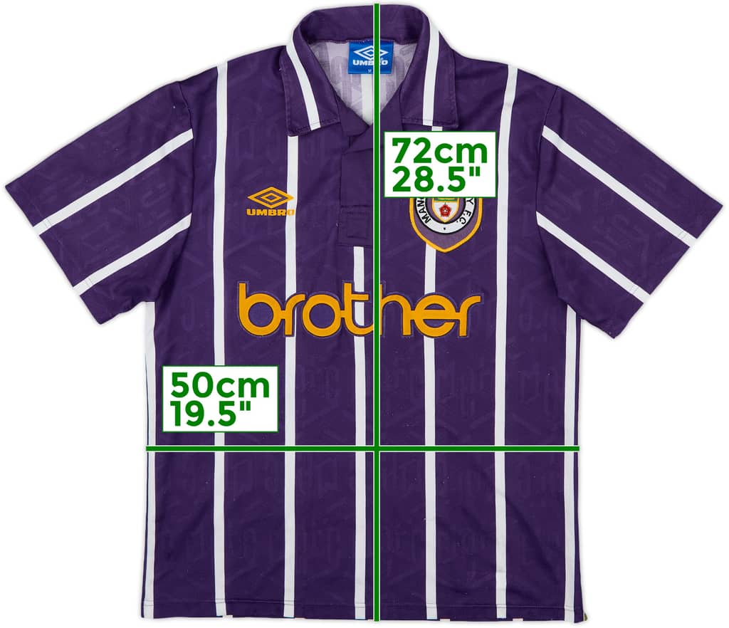 1992-94 Manchester City Away Shirt - 8/10 - (M)