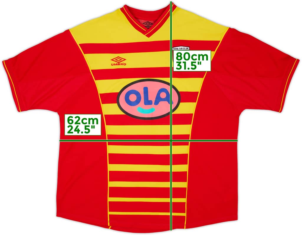 2000-01 Lens Home Shirt - 8/10 - (XXL)