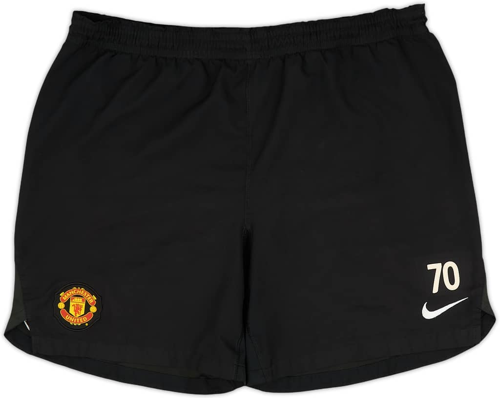 2008-09 Manchester United Player Issue Training Shorts #70 - 9/10 - (L)