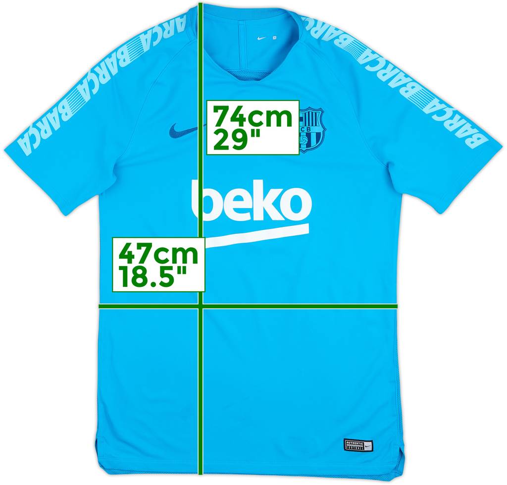 2019-20 Barcelona Nike Training Shirt - 8/10 - (M)