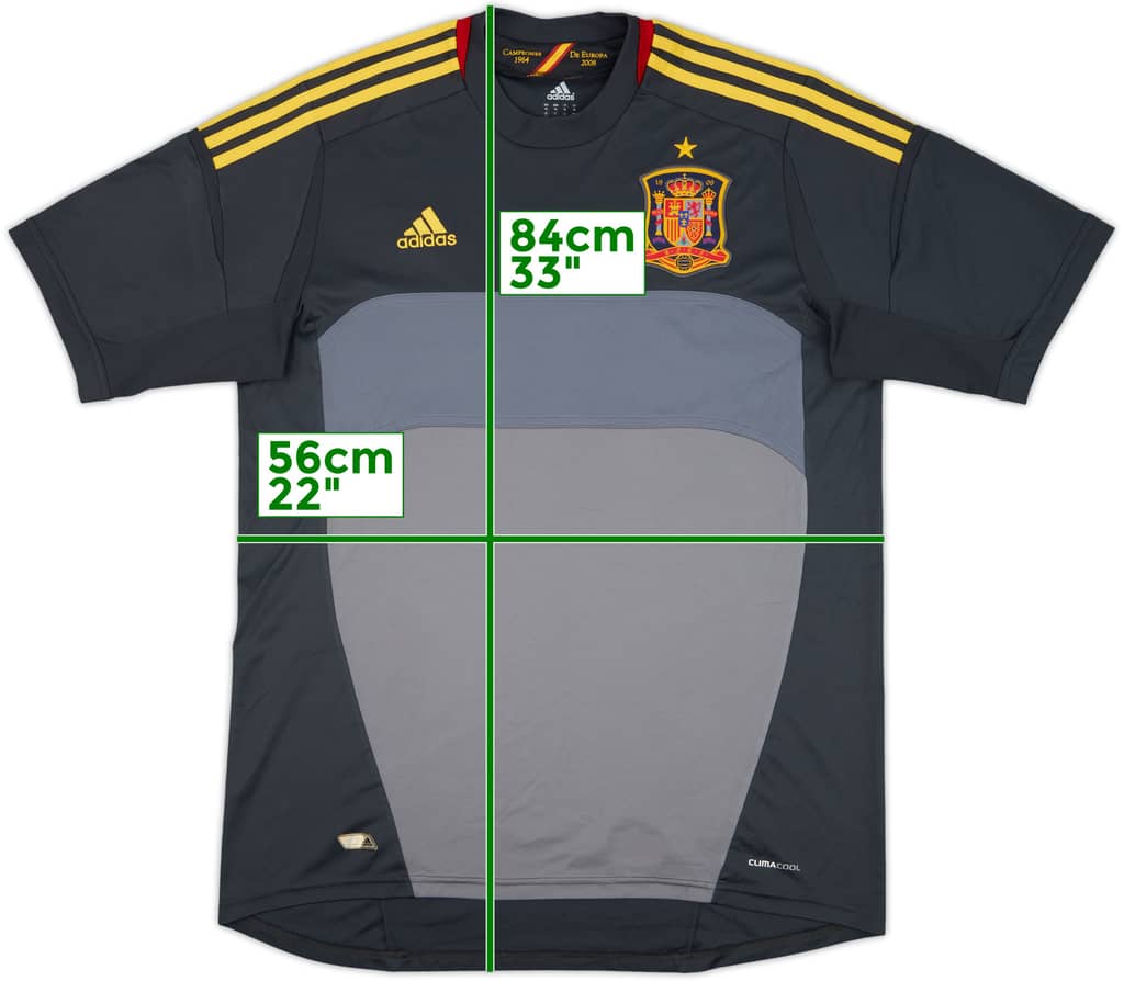 Camiseta de portero S/S de España 2012-13 - 10/10 - (XL)