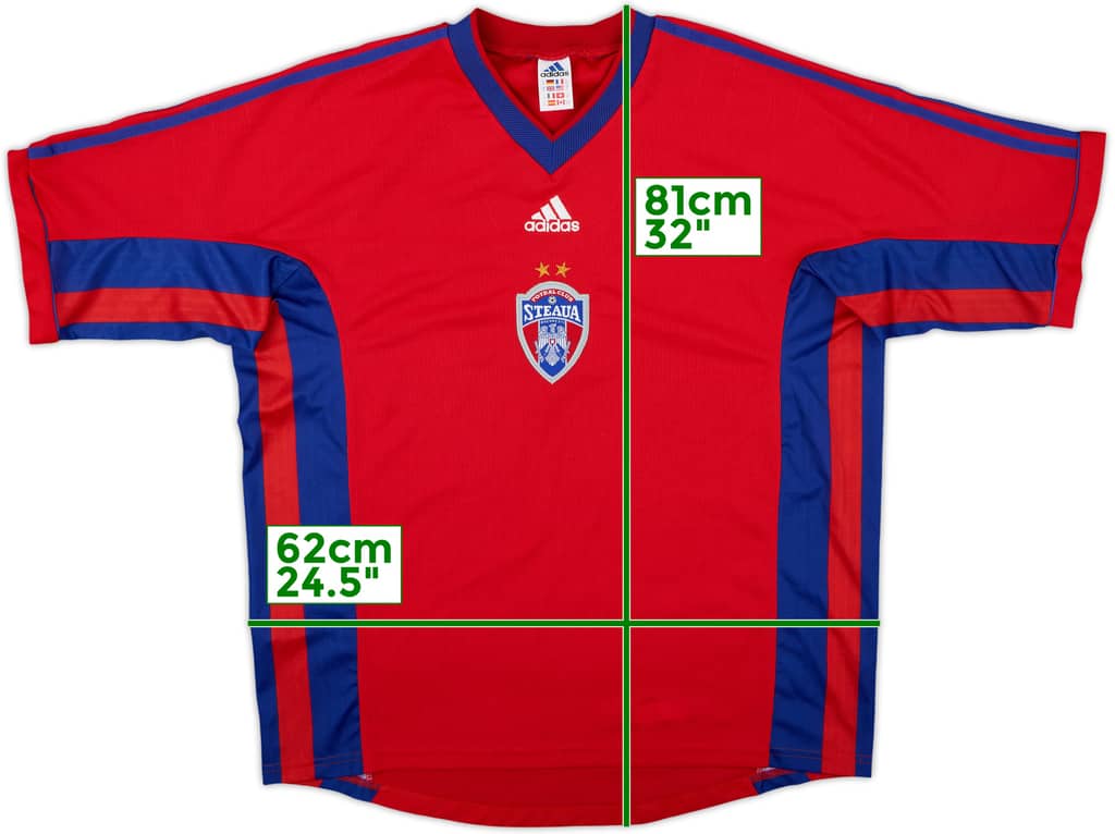 1999-00 Steaua Bucharest Home Shirt - 8/10 - (XL)