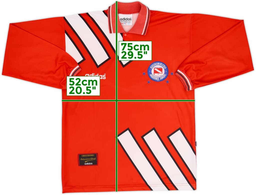 1997-98 Argentinos Juniors Home L/S Shirt - 7/10 - (L)