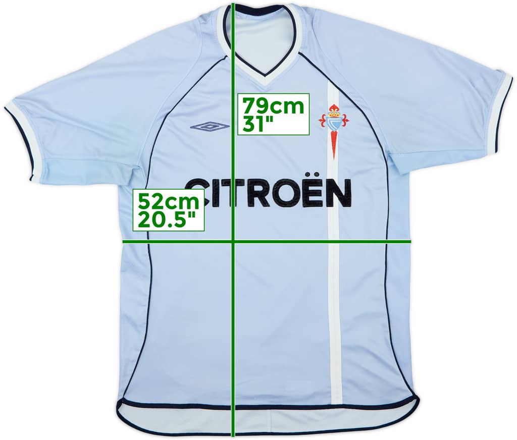 Camiseta de local del Celta Vigo 2001-02 - 5/10 - (XL)