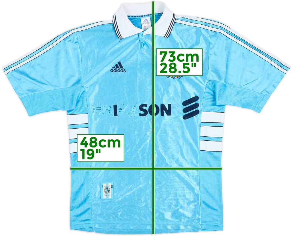 Camiseta Centenario de visitante del Olympique Marseille 1998-99 - 4/10 - (S)